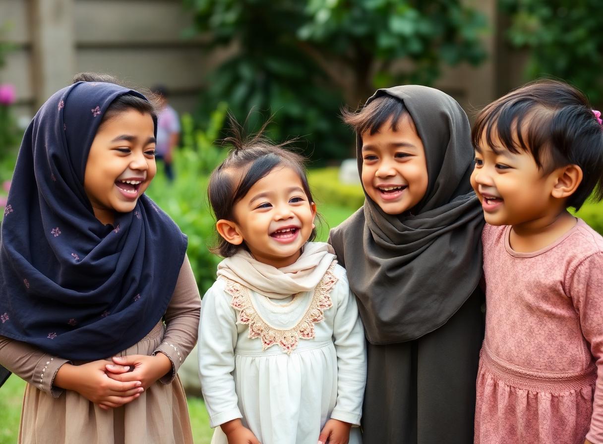 Children of different faiths together